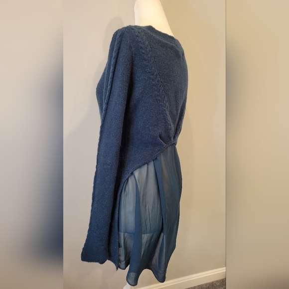 Anthropologie Knitted & Knotted Sweater Size Medium Turquoise color - Picture 8 of 11